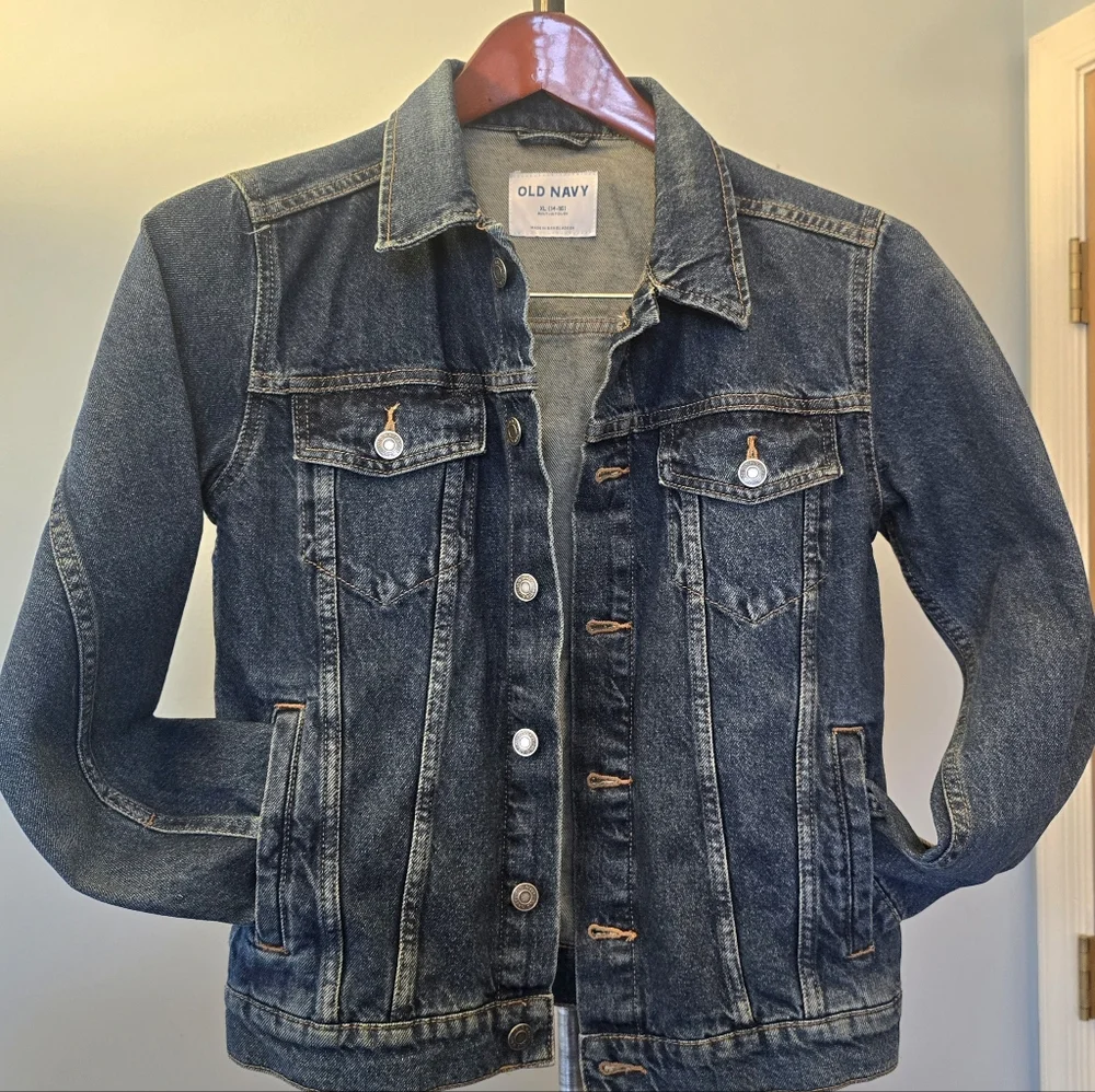 Almost New Youth Old Navy Denim Jacket - Blue (SIZE :XL 14-16 )